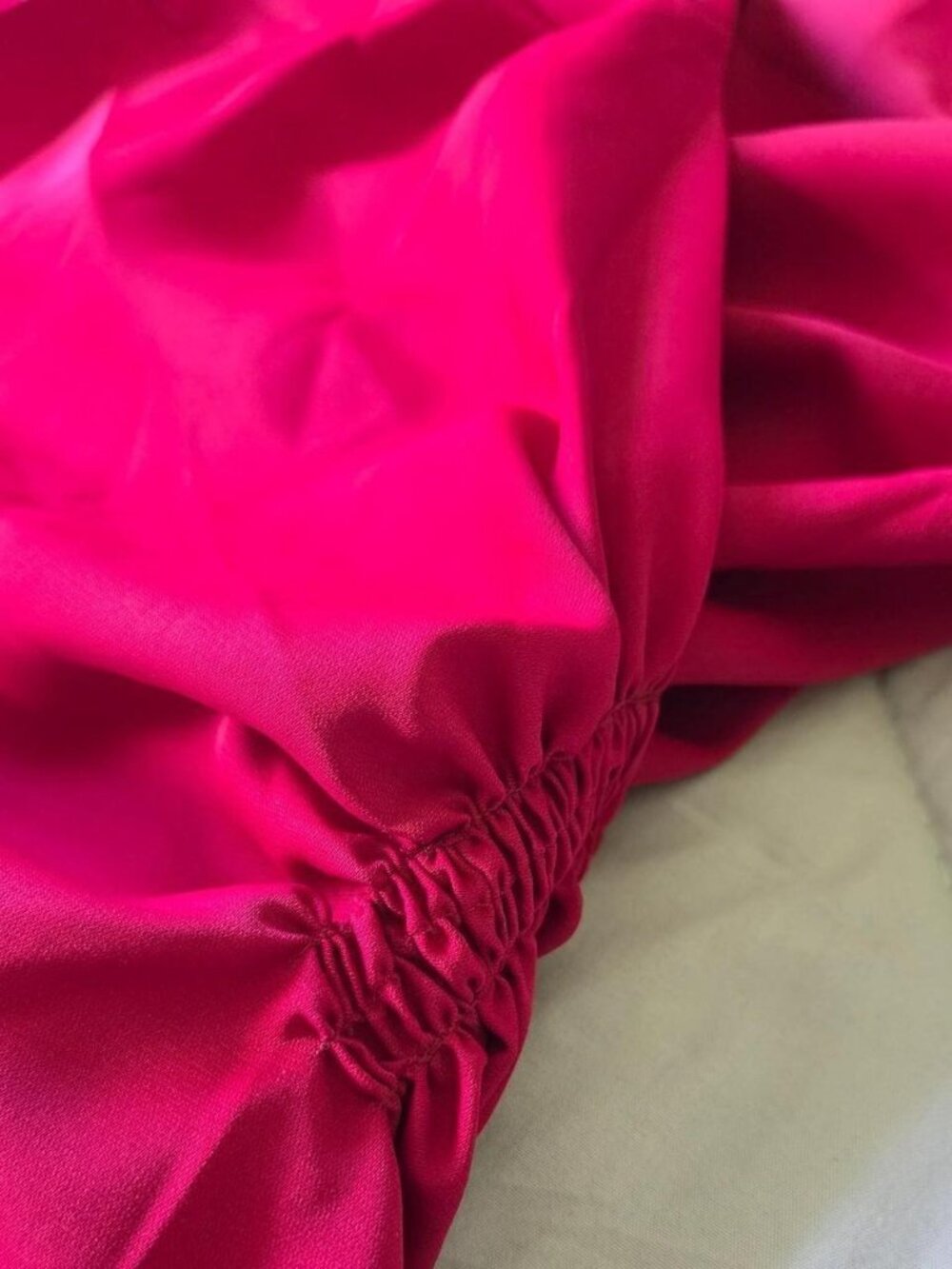 CUPSHE Red Mini Dress Wrap Style V-Neck - Picture 7 of 7